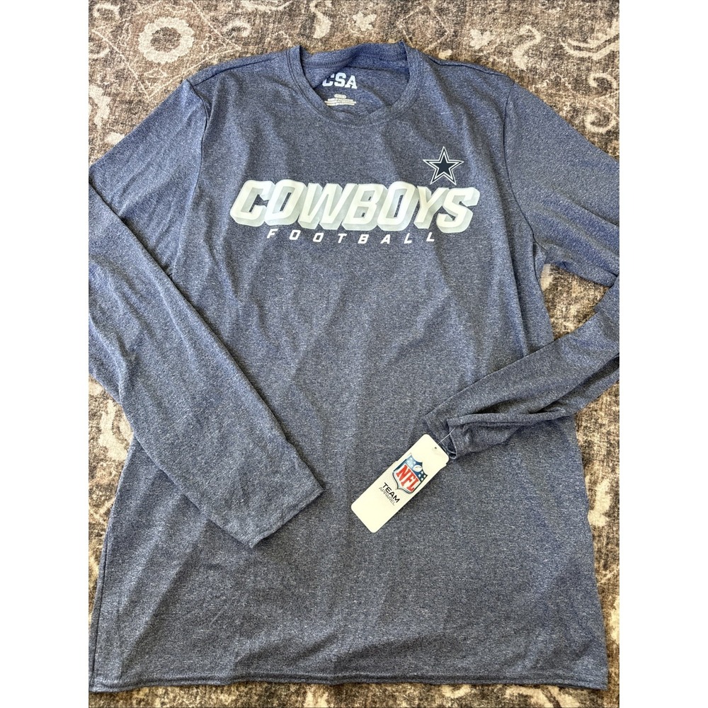 Dallas Cowboys Men's Long Sleeve Lightweight Shirt Blue Large